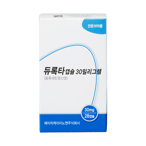 듀록타캡슐30mg Duloxta Cap. 30mg 의약품 정보