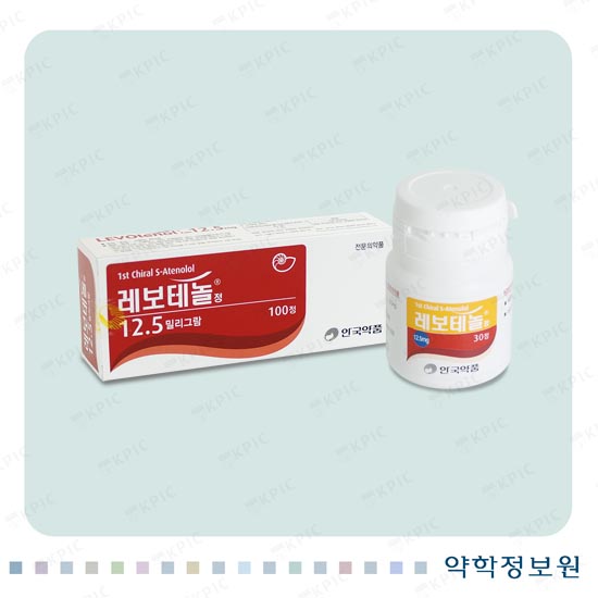 레보테놀정12.5mg 포장재 이미지